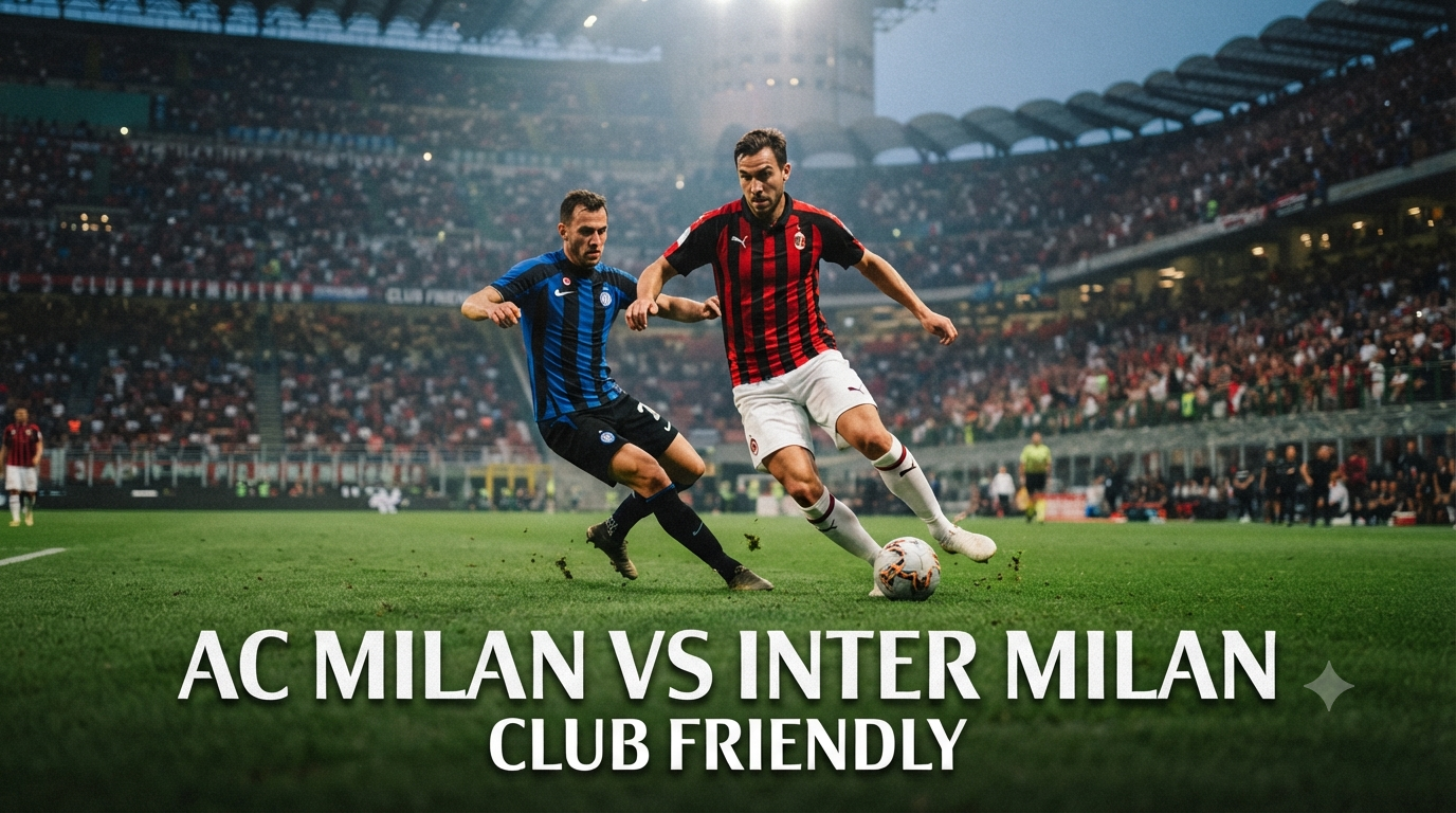 AC Milan vs Inter Milan Club Friendly Sore Ini Pukul 18.00 WIB Bersama Streaming Score808 Berkualitas Premium